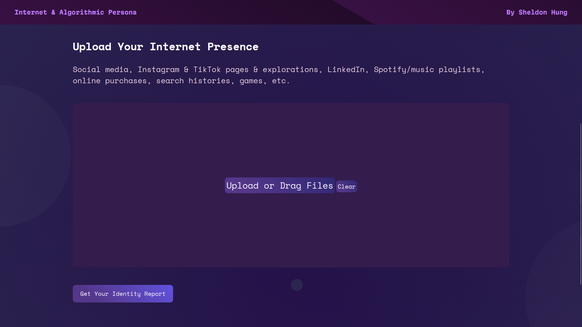 Internet Algorithmic Persona